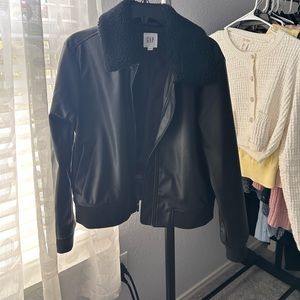 Gap Factory Women’s faux black jacket